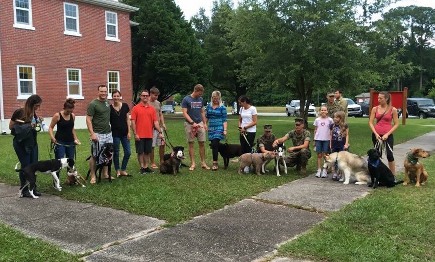 K9 Education Class Graduates With Dogs
